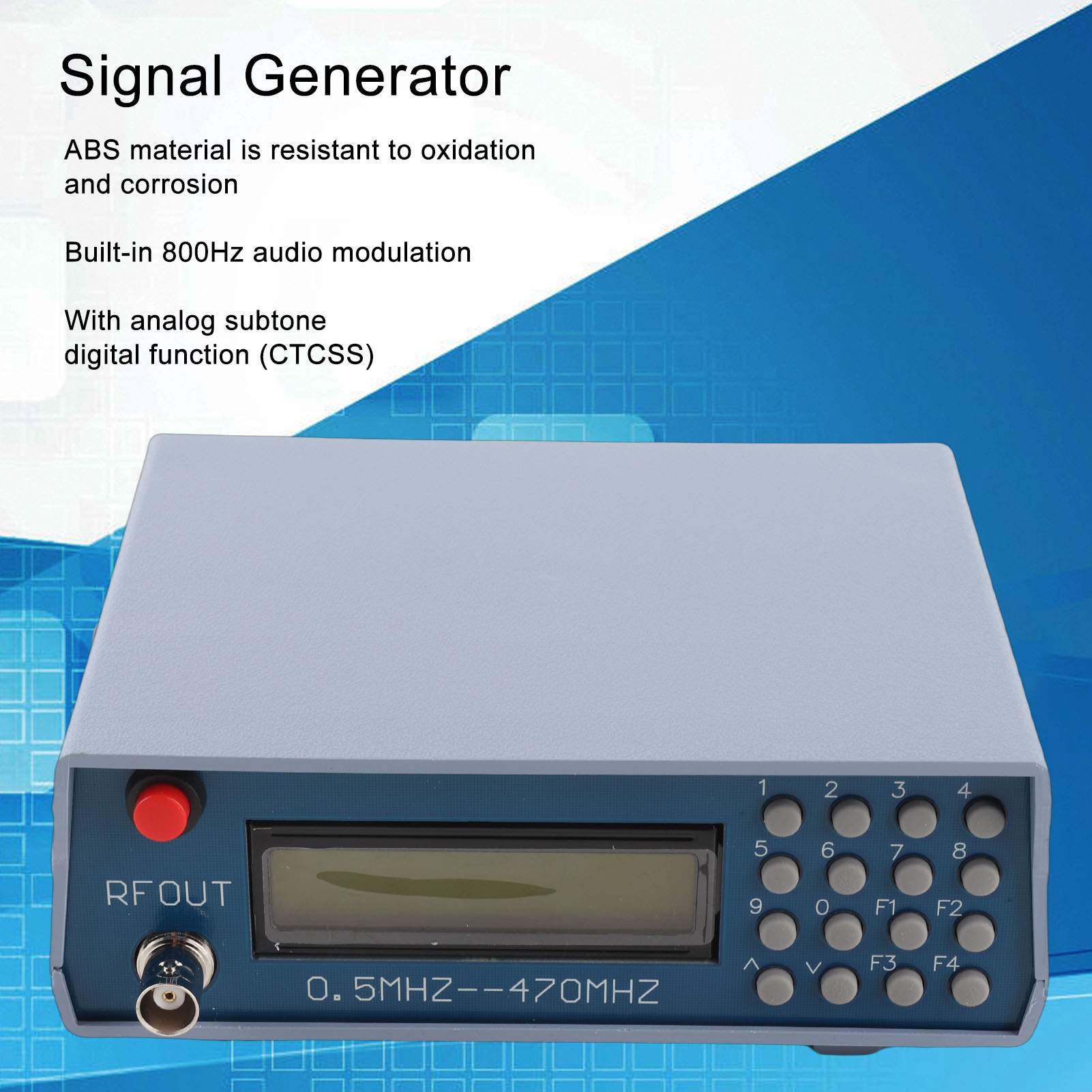 Rf Signal Generator 0.5Mhz To 470Mhz - ฟังก์ชันเครื่องกำเนิดสัญญาณ เครื่องกำเนิดสัญญาณ RF การมอดูเลตสัญญาณเสียง แหล่งกำเนิดสัญญาณ วิทยุปรับสภาพสัญญาณ