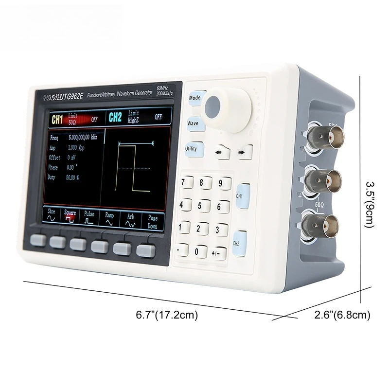 เครื่องกำเนิดสัญญาณฟังก์ชัน UT - Dual Channel Arbitrary Waveform Function Generator 60Mhz บทวิจารณ์และราคา