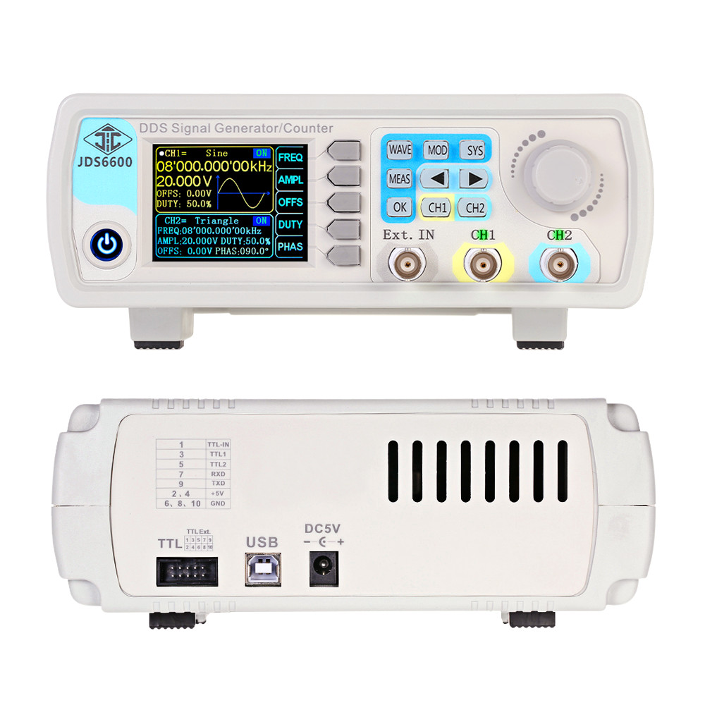 YAO JDS6600 15/30/40/50/60MHz  - Dual Channel Arbitrary Waveform Function Generator 60Mhz บทวิจารณ์และราคา
